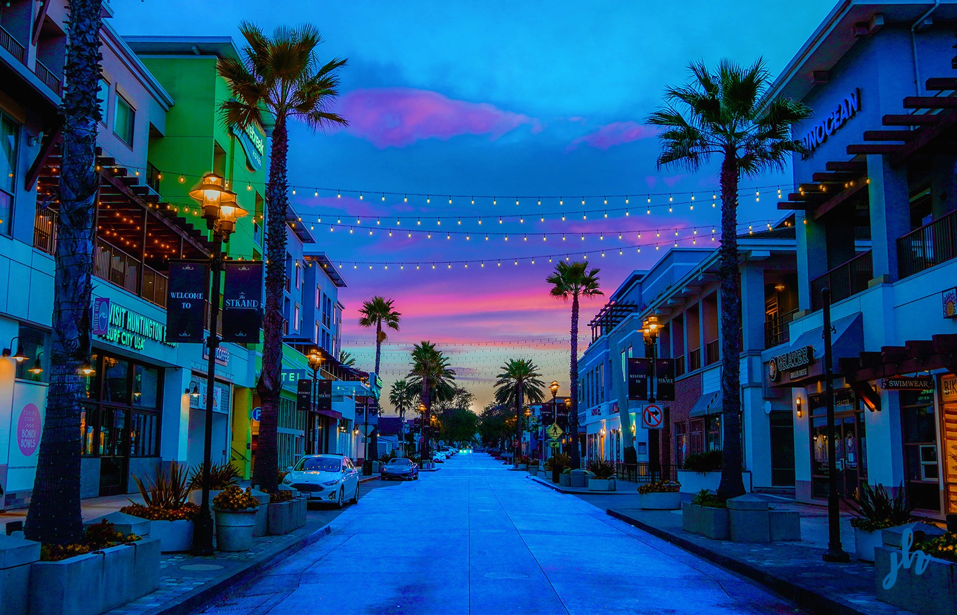 Huntington Beach After Hours Fine Art Print